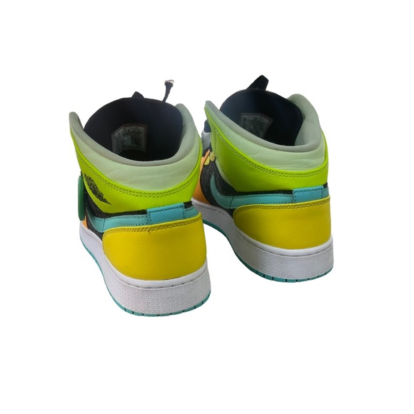 Nike Air Jordan 1 Mid Se (gs) Bq6931-037 - Picture 10 of 13